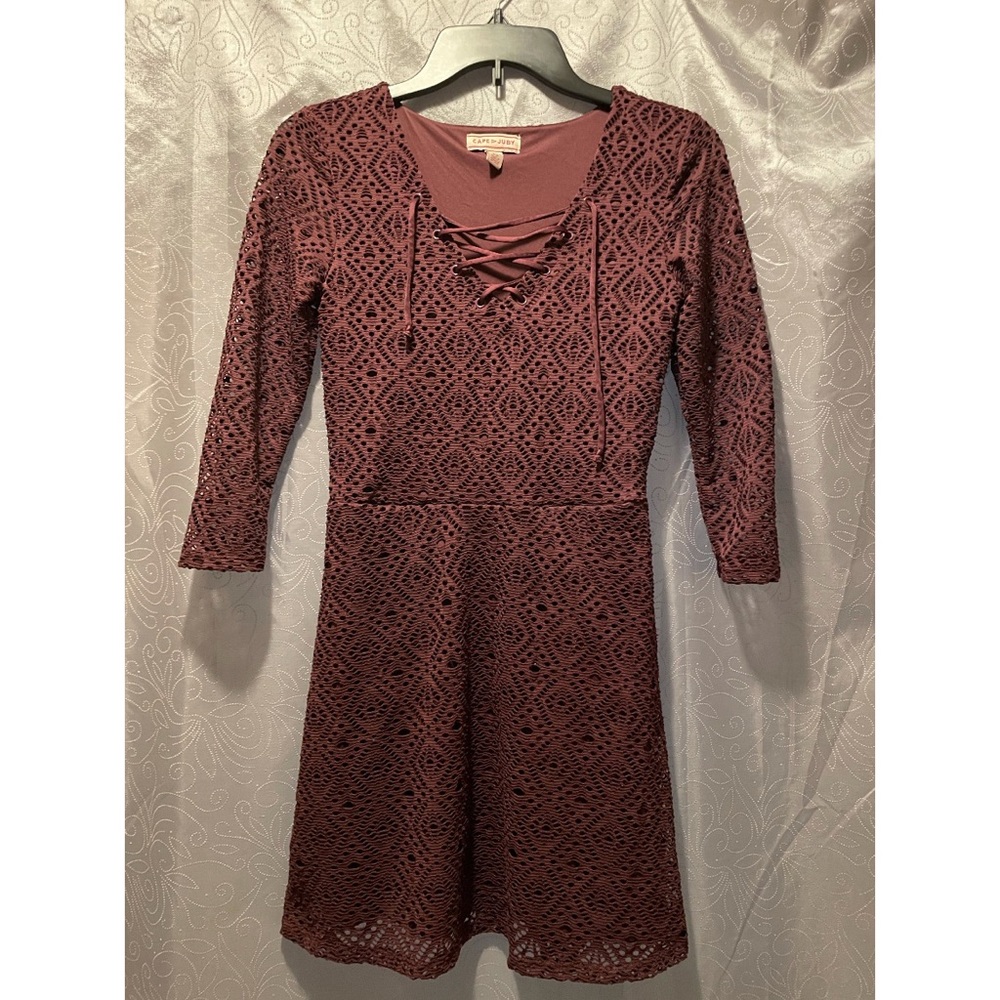 Cape Juby Maroon Mini Dress